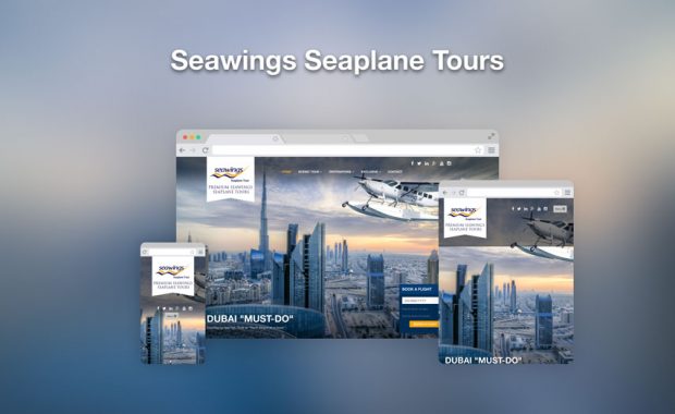 Seawings Seaplane Tours responsive web design